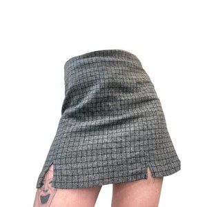 GREY WOOL SKIRT